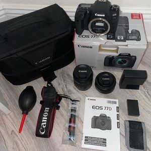 Canon EOS 77d Camera Kit (Excellent Condition, Multiple Lenses, & Accessories)